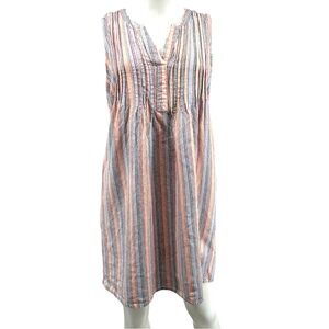 Sonoma Linen Blend Pin-tuck Tank Dress